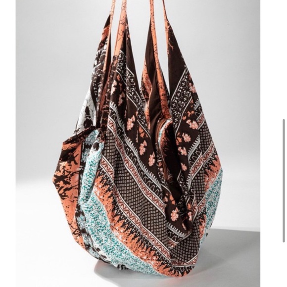 LAST- 🔥HP💚Turquoise, Brown and orange Boho print Sling Bag - Picture 5 of 9